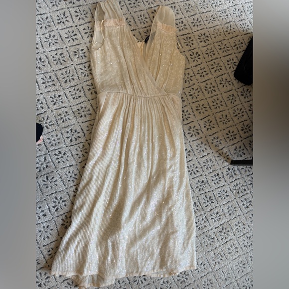 French Connection Dresses & Skirts - French Connection One Shoulder Cream Dress